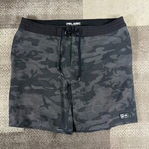 Pelagic Mens Camo Deep Drop Camo Shorts High Performance Size 38 Fishing